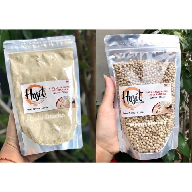 

Lada Putih Bangka HOSIT Asli 250gr / Merica Putih / Lada Bubuk Butir