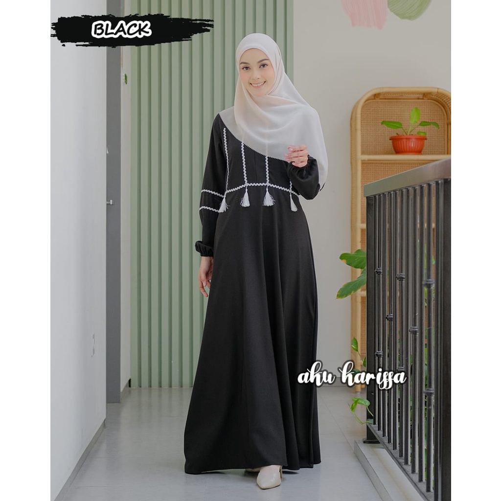 DRESS HARUMI BUSUI ORI AKU KARISSA/GAMIS ORI AKU KARISSA/DRESS KEKINIAN/DRESS TERBARU/DRESS 2021/DRE