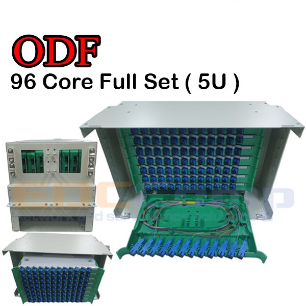 Jual OTB ODF Fiber Optic / FO Rackmount 96 Core SC UPC Lengkap 5U Full ...