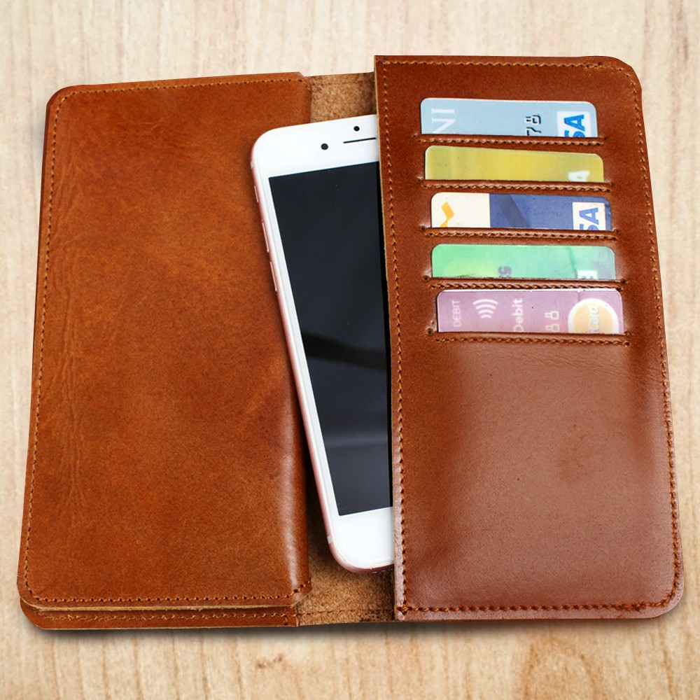 dompet panjang unisex 21 card slot bahan 100% kulit sapi kualitas ekspor Qi Leather Original F012Q