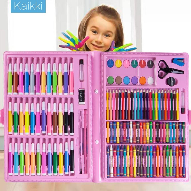 

((BISA COD)) Kaikki Oil Pastel Crayon 150 Macam Warna Set Koper 150 in 1 Cocok Untuk - CP4