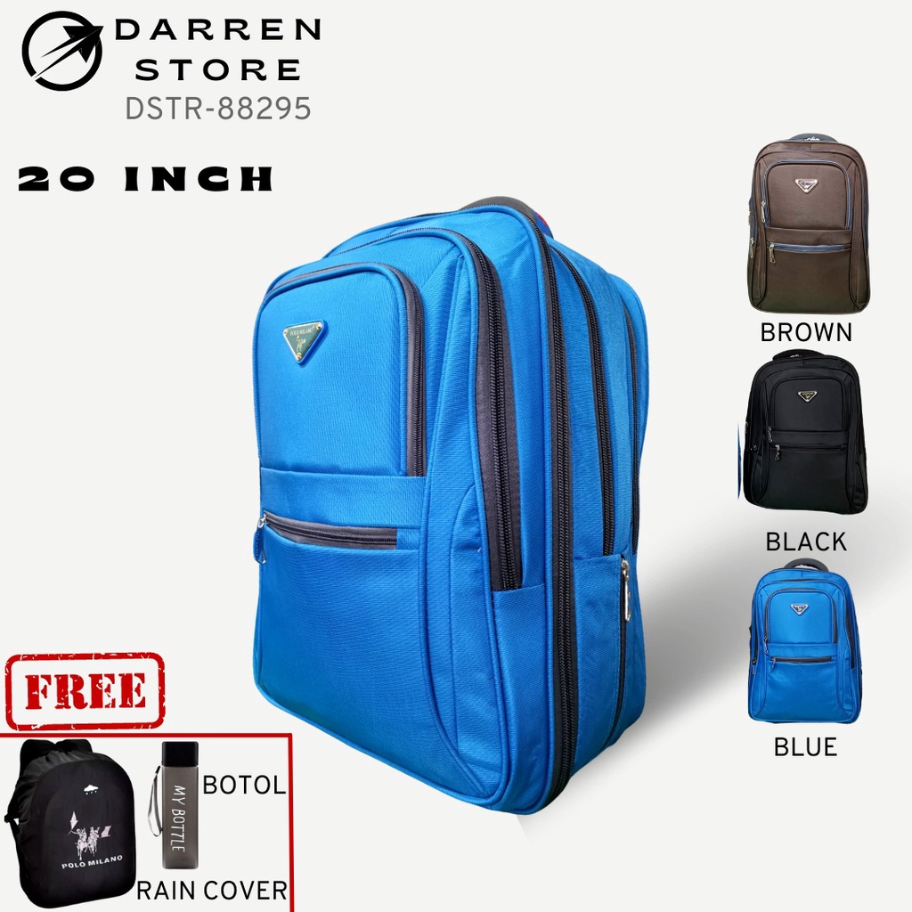 Tas Pria POLO MILANO - 88295 BACKPACK TAS RANSEL JUMBO TERBARU UKURAN 20 inch