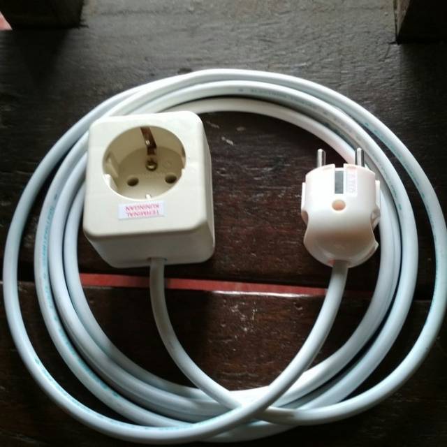 stop kontak 1 lubang UTICON stop kontak kabel 2 meter