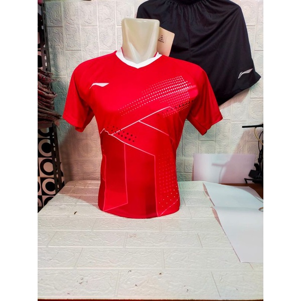 BAJU BADMINTON DEWASA/ SETELAN BADMINTON L143 JERSEY BULUTANGKIS LINING