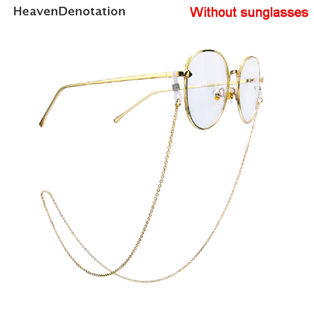 [HeavenDenotation] Gold Glasses Chain Strap Spectacle Eyeglasses Sunglasses Cord Holder Fashion