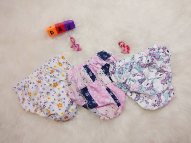 Celana dalam anak perempuan motif campur isi 3pcs