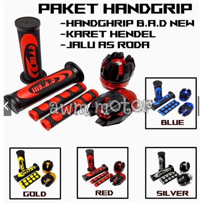 Paket Hemat Grip bad nike / Jalu as roda depan / karet handle