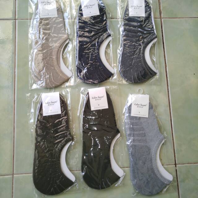 Kaos kaki mata kaki pria color boom