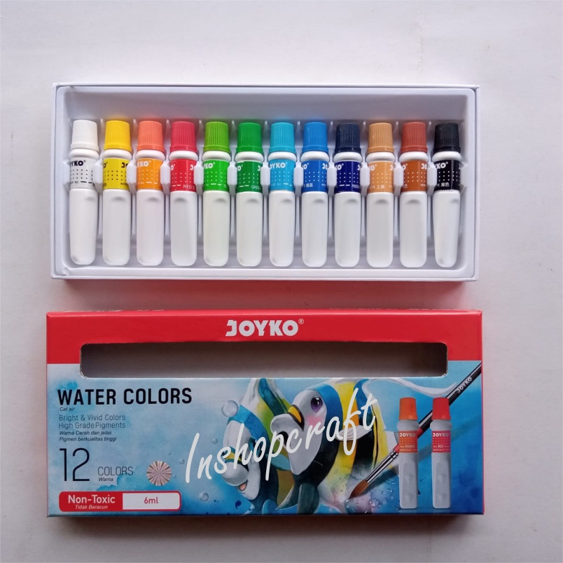 

Cat Air Watercolor 12 Warna Titi Joyko 6 ml Murah [INSHOP]