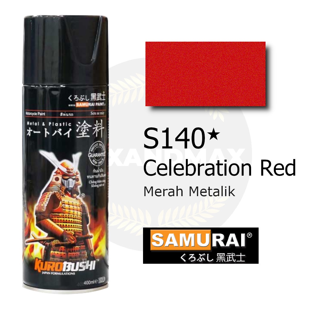 Samurai Paint Celebration Red S140  400 ml - Cat Semprot