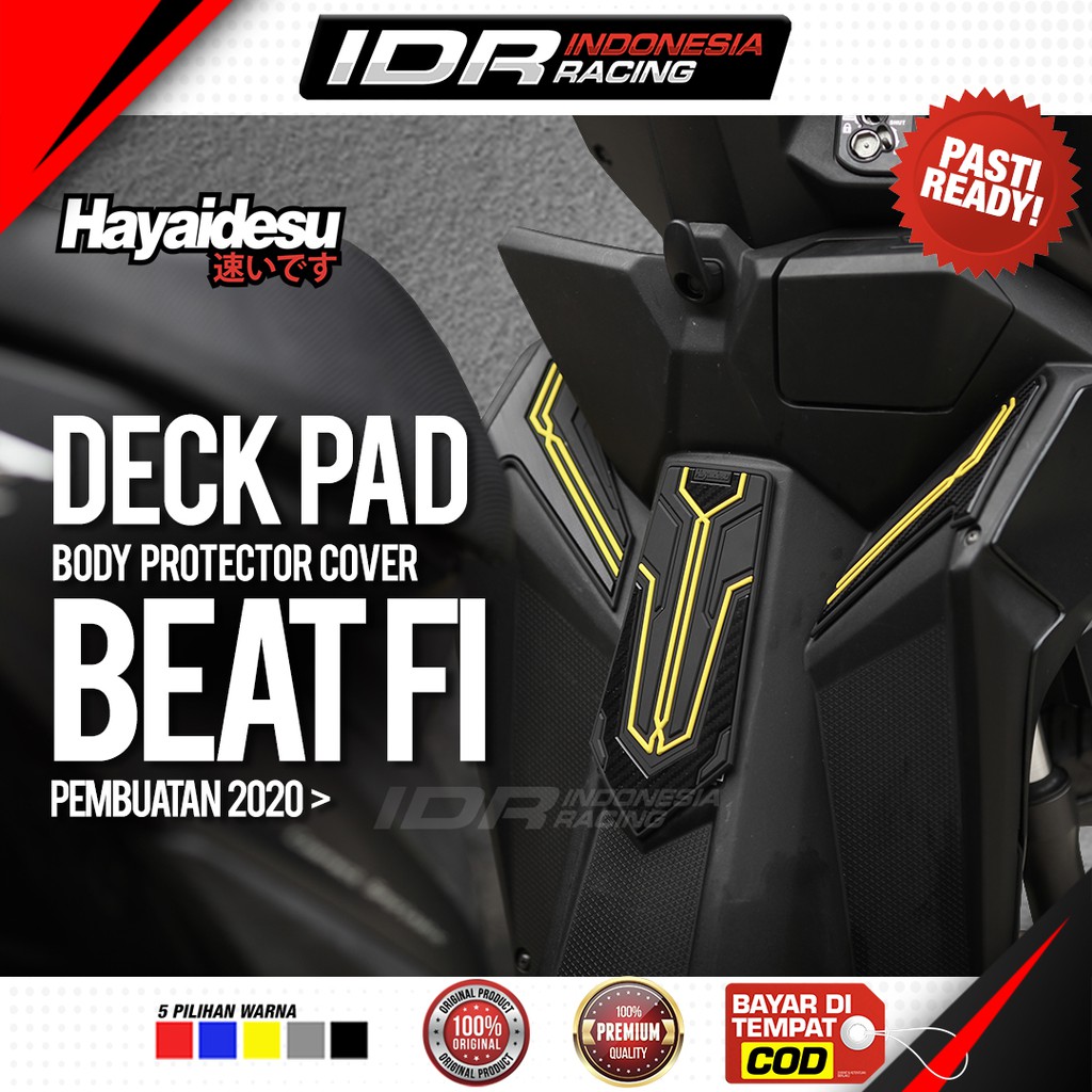 Hayaidesu BEAT New fi 2020 Deluxe Deck Pad Cover Body Protector Aksesoris Honda