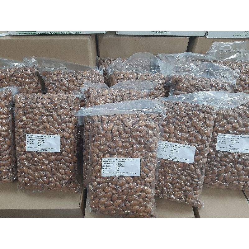 

Almond Kupas Panggang/Kacang Almond Kupas/Kacang Almond/Almond Panggang/Almond 1kg