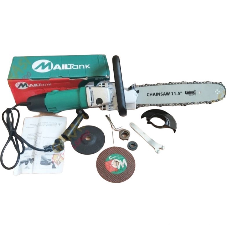 MESIN GERGAJI KAYU CHAIN SAW MINI GERGAJI GERINDA KOMPLIT CHAIN SAW