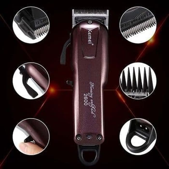 KEMEI KM-2600 Professional Rechargeable Electric Hair Clipper Cordless-3