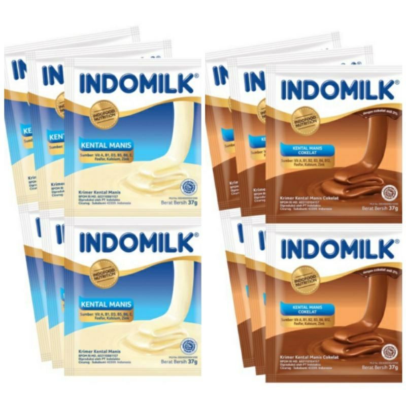 Jual SUSU KENTAL MANIS INDOMILK / CAP ENAK SACHET RENCENG Shopee