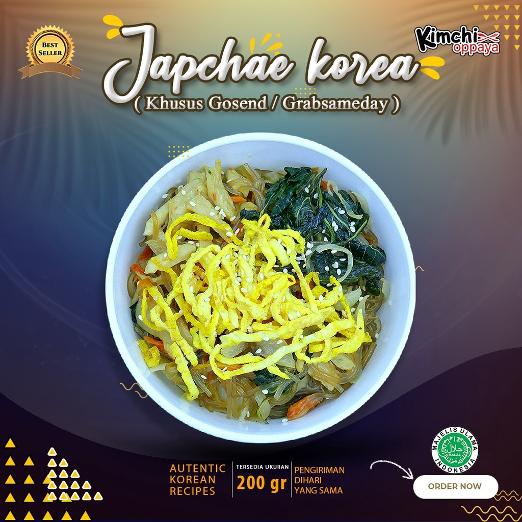 

Japchae Korea 200 Gram ( Khusus Gosend / Grabsameday) Frozen Food