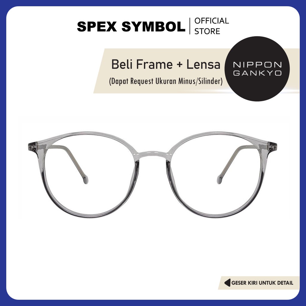 Frame Kacamata Kacamata TSJ-8250  Free Lensa Nippon Gankyo By Spex Symbol