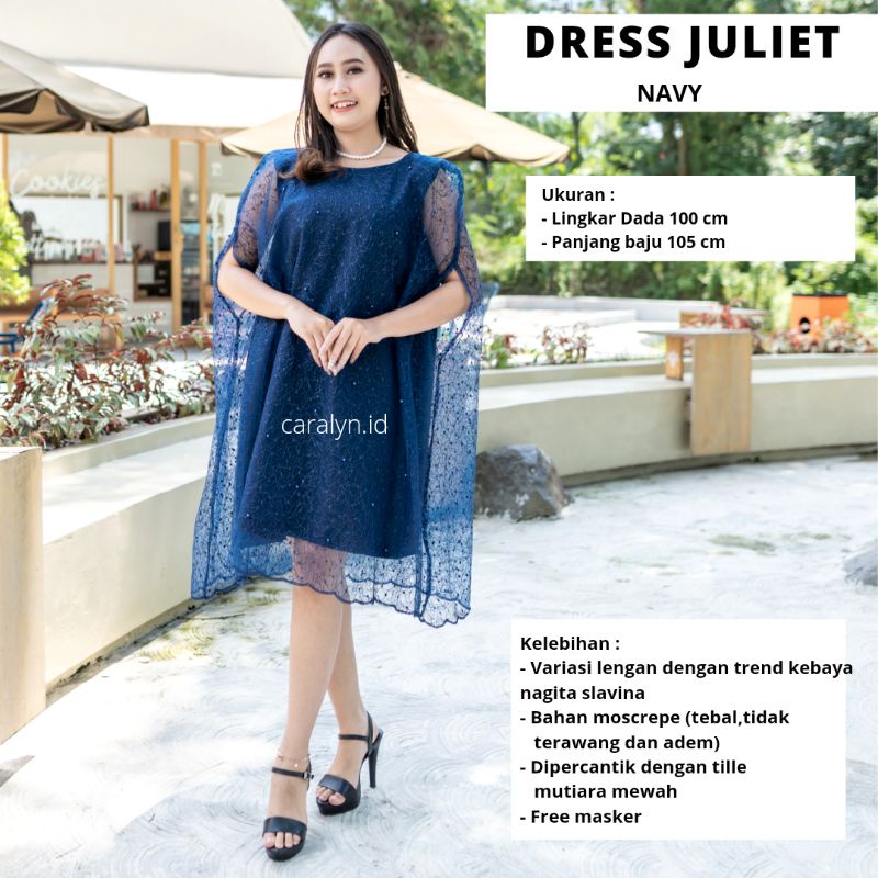 DRESS BRUKAT KOREA DRESS KONDANGAN DRESS WANITA JULIET ALLSIZE