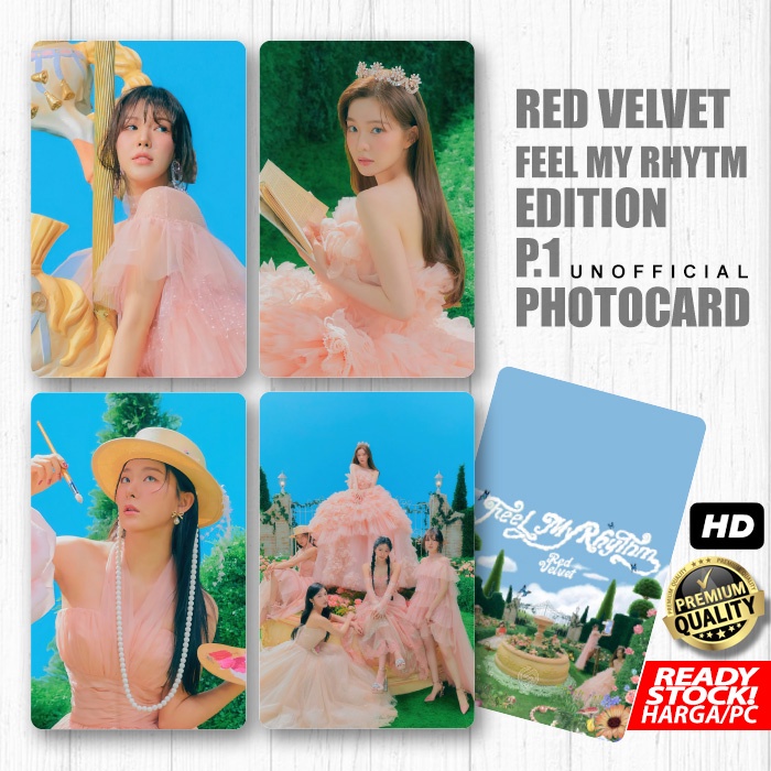 Photocard Red Velvet Feel My Rhytm Edition PT1 Kartu Koleksi KPOP Photo Card