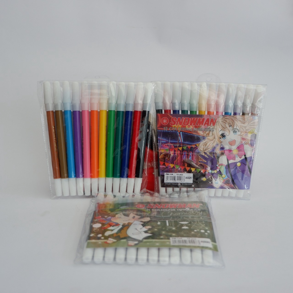 

SPIDOL SNOWMAN ISI 12 WARNA | ALHAZEN_BS