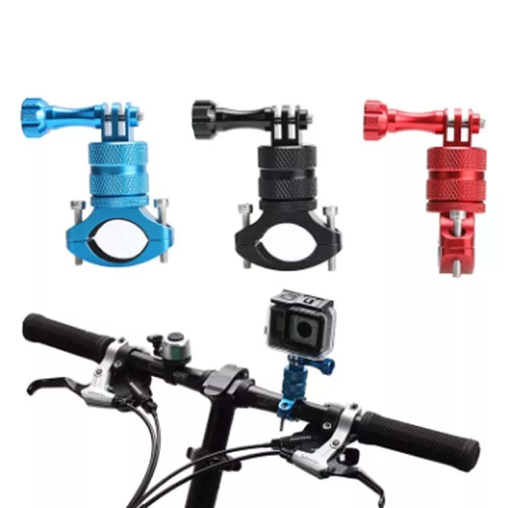 Agustinina Holder Kamera Sepeda MTB Phone Mount Untuk Gopro Bracket Stang Stand Bersepeda Action Camera Mount360Jepit Putar