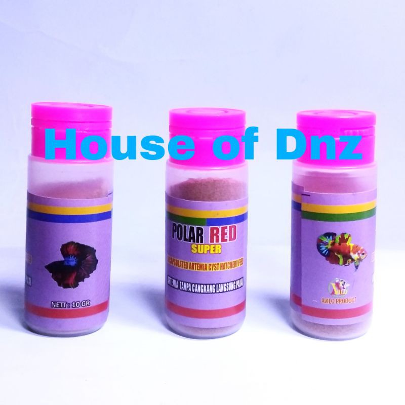 Pakan Burayak Cupang Avilo Polar Red Super Artemia Instant Shell Free