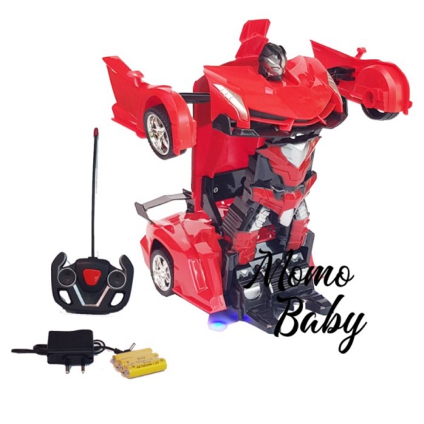 Unik Mobil Remot Autobots - Mainan Mobil Robot Remot  Mainan Anak Laki Lak - Merah Murah