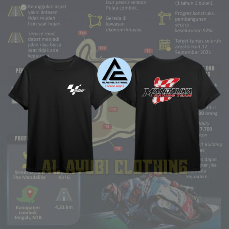 Kaos MotoGP Sirkuit Mandalika | T-Shirt Sirkuit Mandalika