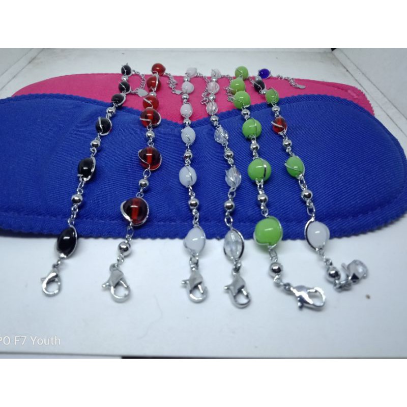 AC21. Gelang xuping wanita lapis emas putih silver 22 cm
