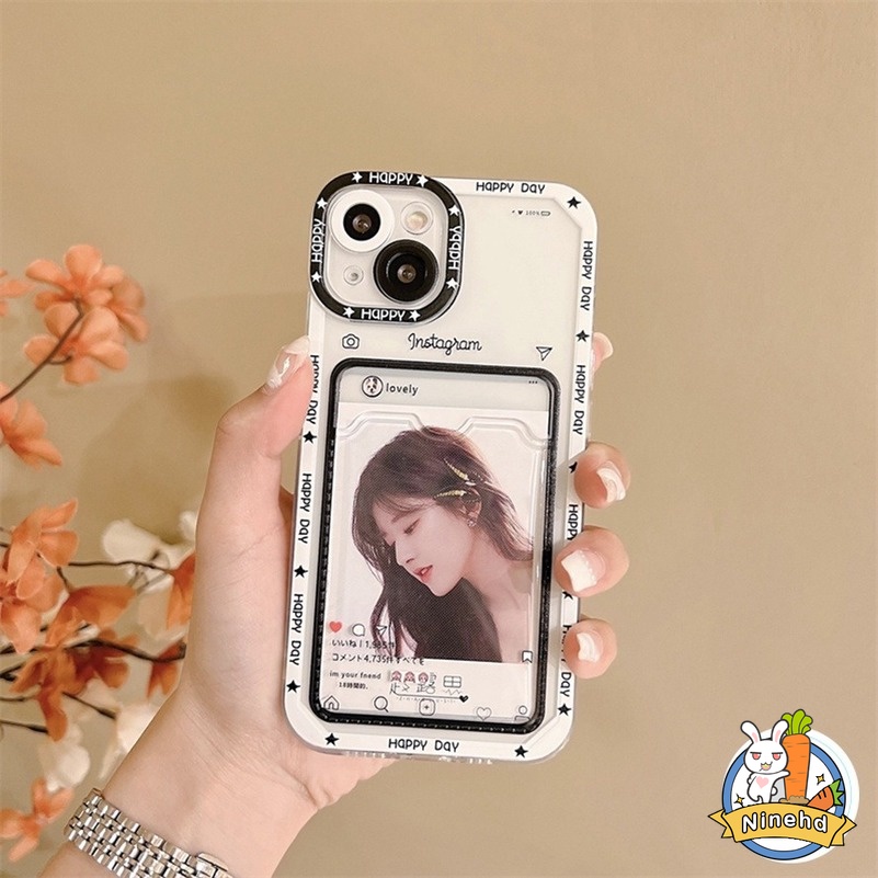 Soft Case Bahan Silikon TPU Dengan Lubang Kartu Untuk IPhone 14 13 12 11 Pro Max X Xr Xs Max 7 8 Plus SE 2020