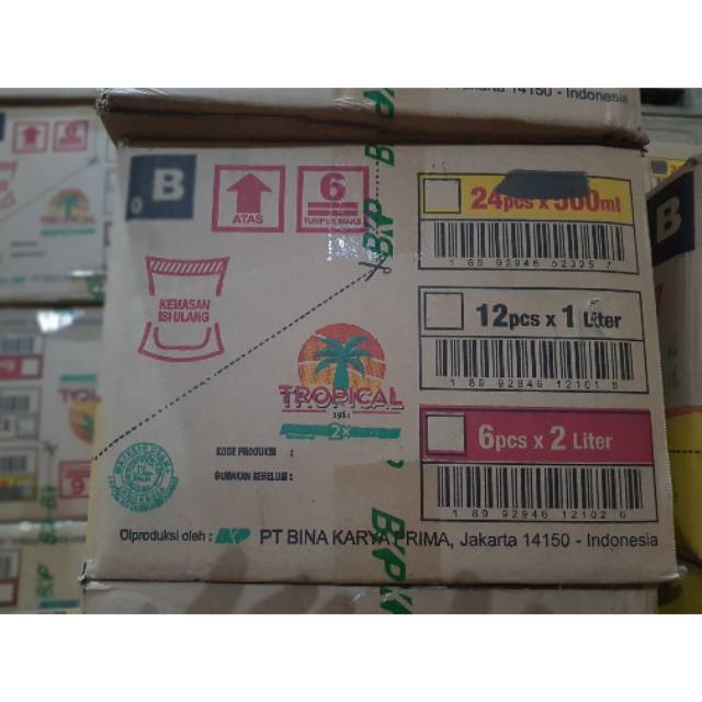 Tropical Minyak Goreng DUS 500 ml per KARTON