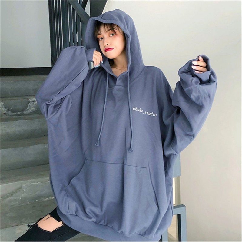 CHUKE_STUDIO HOODIE SWEATER - SIZE L.XL.XXL - STYLE KOREA FLEECE TEBAL