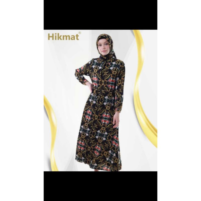 Hikmat abaya C9986 original [BLACK]
