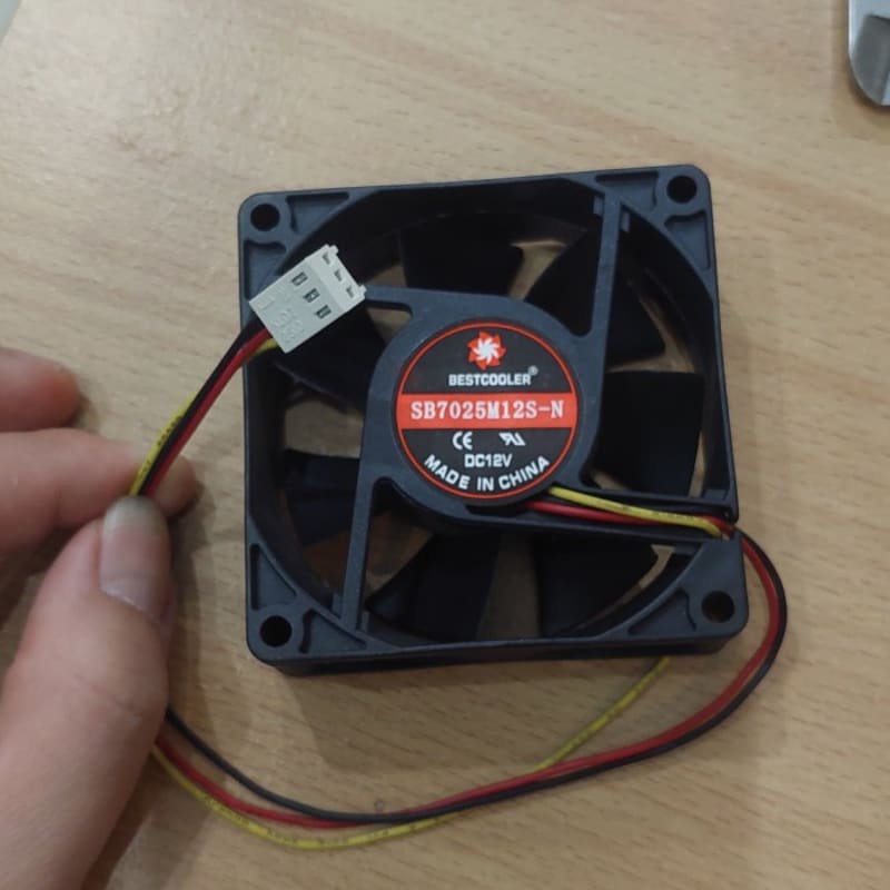 FAN 12VDC 7X7X25 CM 2.5 / 70X70 MM / 70 X 70 X 25 / 12V BALL BEARING
