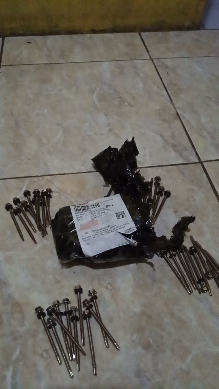 Baut Roofing 12 X 70 / Mata Baut Ruping Baja Ringan