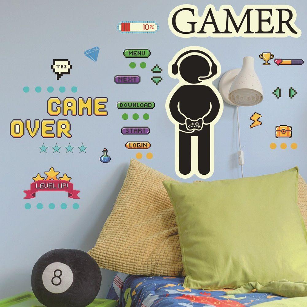 R-flower Luminous Wall Sticker Dots Anak Bulan Cosmic Dekorasi Rumah Castle Glow In The Dark