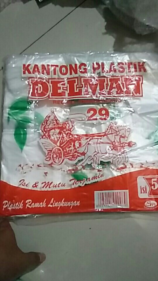 Kantong Plastik Transparan Belanja Ramah Lingkungan Delman 500gr