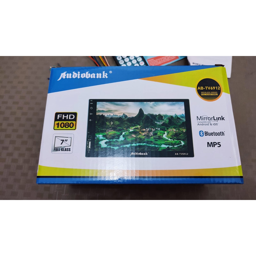 Head unit Mp5 deckless audiobank AB-TV6912 7inch