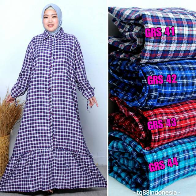 Gamis rempel/gamis flenel/gamis flanel super jumbo/gamis serut/gamis jumbo/gamis rempel jumbo/gamis