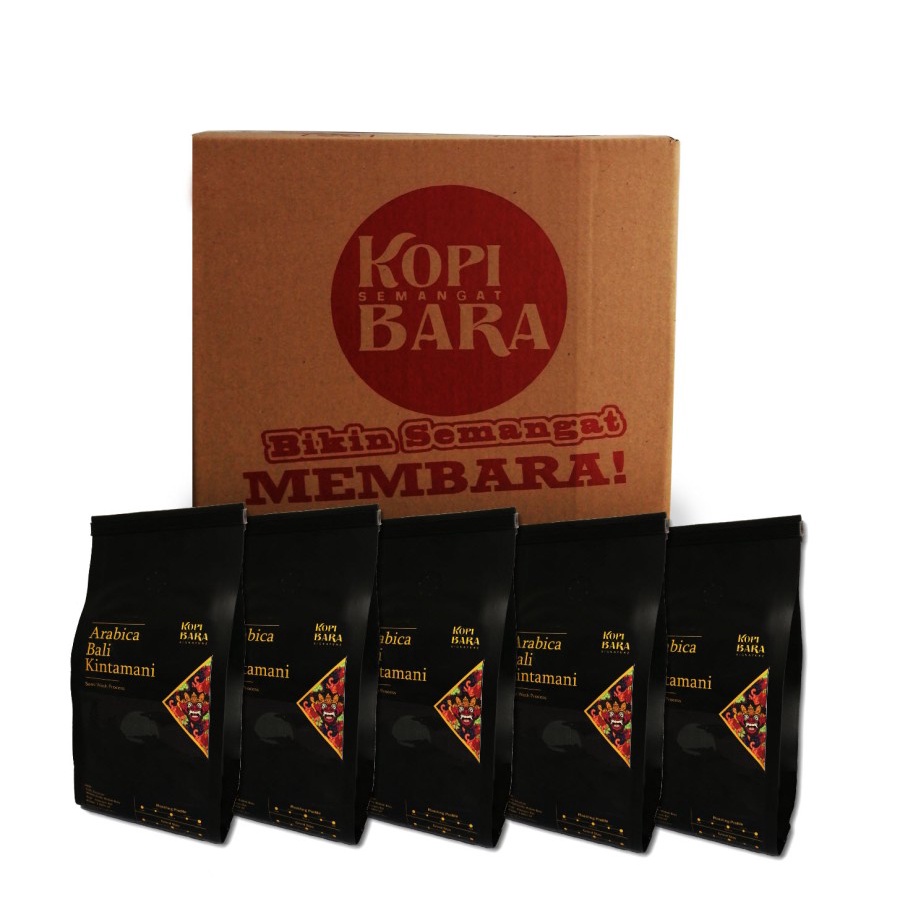 

KOPI ARABICA BALI KINTAMANI 1 KARTON 10PCS @1KG - ROASTED COFFEE BEAN - KOPI BARA