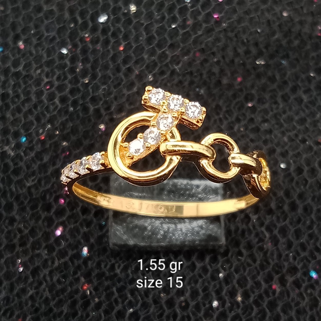 Cincin Emas 17K - 1.55 gr Kadar 750 - 332