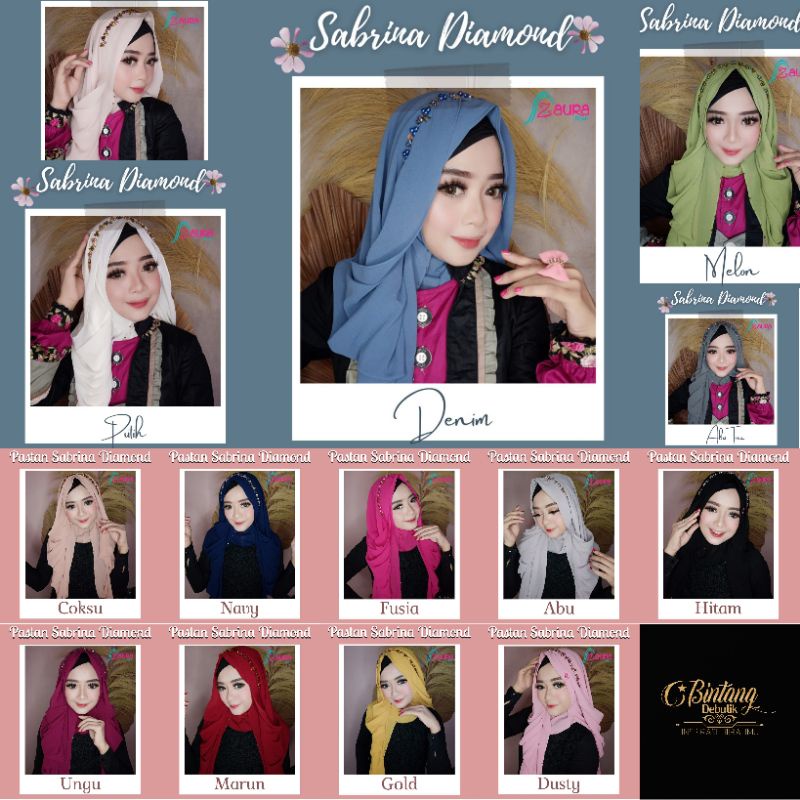 Pastan Sabrina diamond by zaura hijab