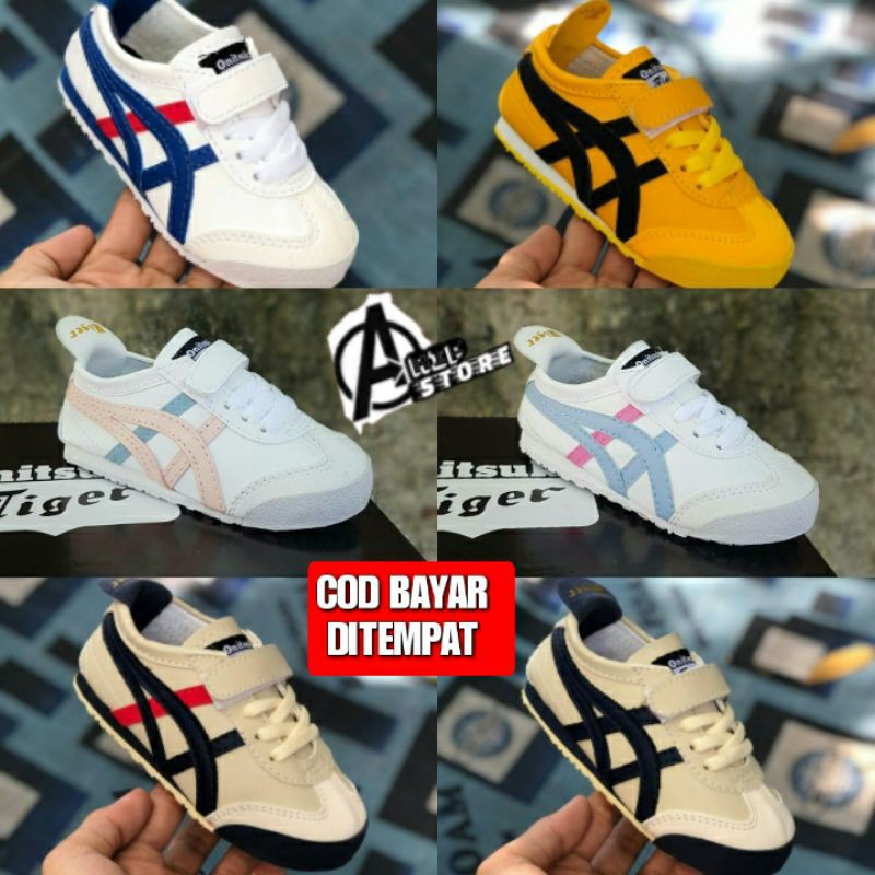 SEPATU ANAK WANITA FHASION ONITSUKA VELCRO PREMIUM ORIGINAL