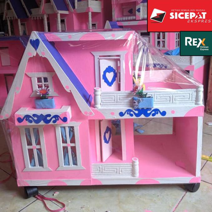 rumah rumahan barbie besar + garasi