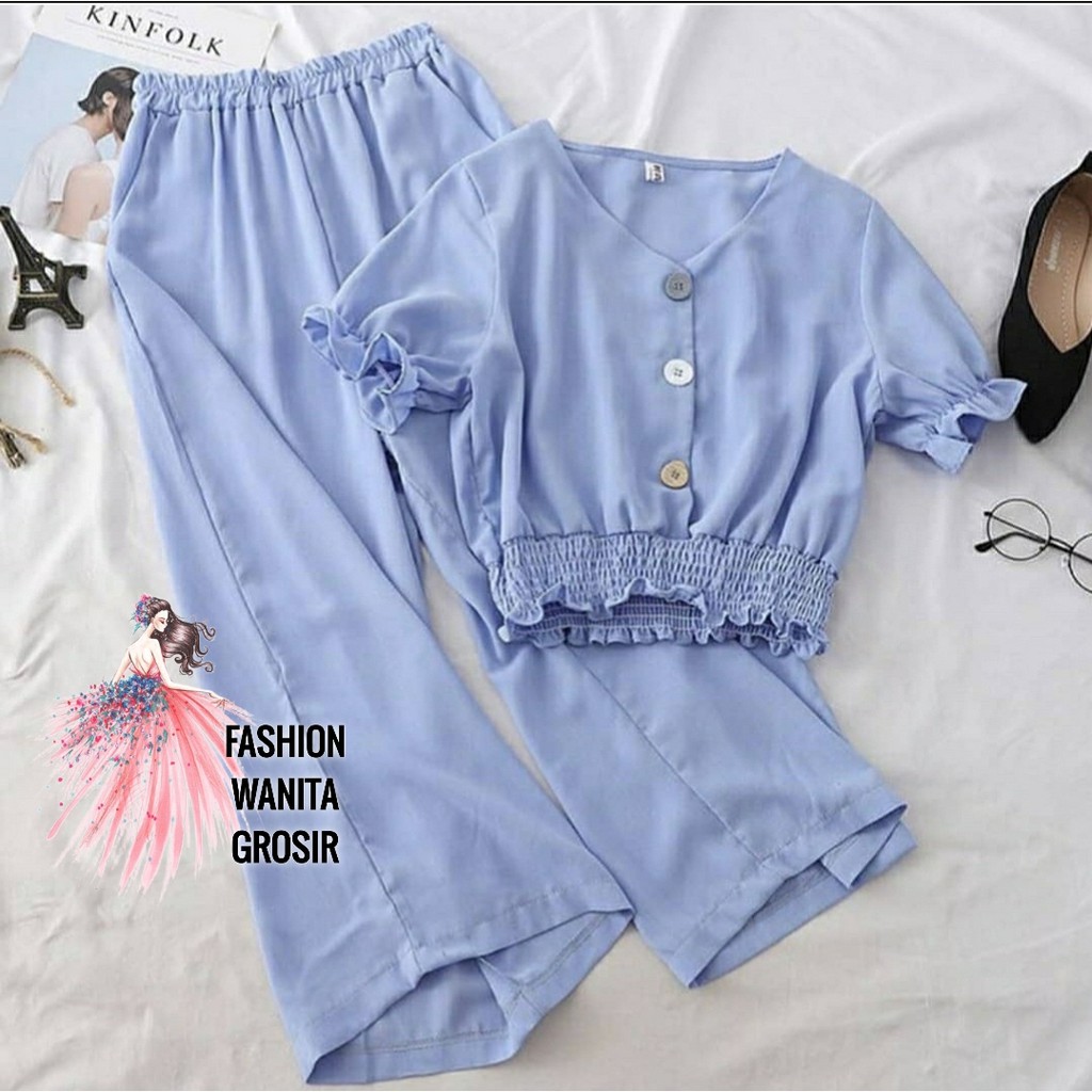 FWG - SET YEMI / STELAN MURAH / SETELAN / SETELAN WANITA / BAJU DAN CELANA WANITA