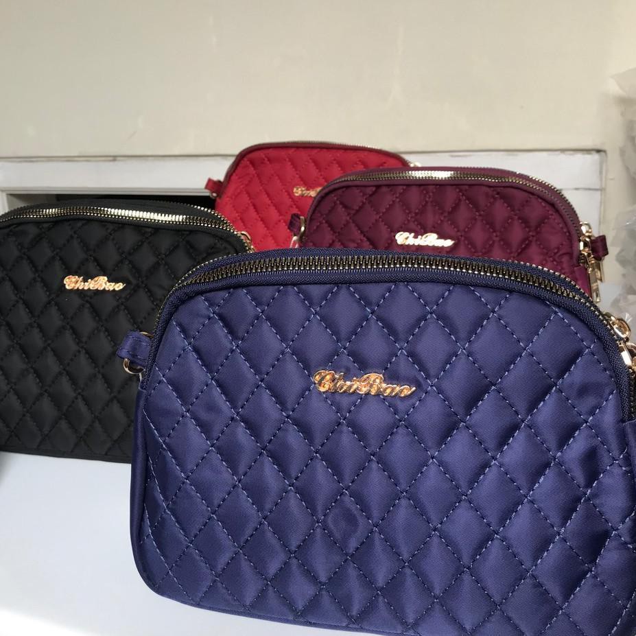 ♟ Tas Wanita Import Jinjing dan Selempang CHIBAO Mini CB601 601 Bordir Bahan Parasut Kualitas Super