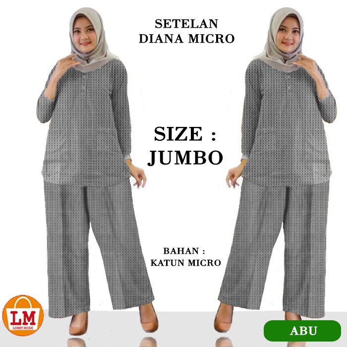 Setelan Baju Wanita DIANA MICRO TERBARU TERLARIS KEKINIAN LMS 23954 23958 23962