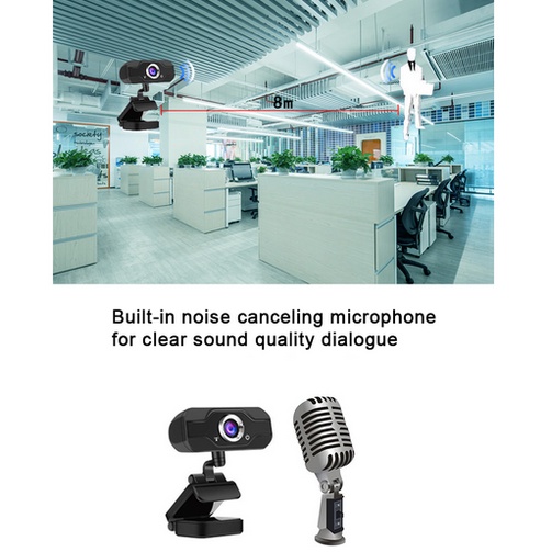 USB Webcam Camera 1080P With Microphone Web cam Full Hd IP Camera Bisa berputar 360 derajat-3