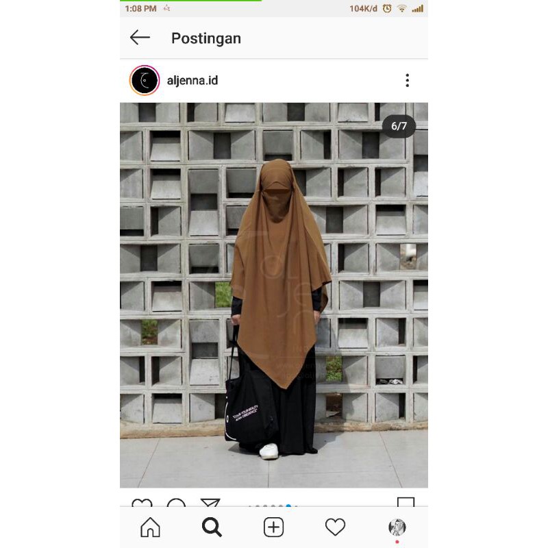 preloved french khimar fk basic aljenna medal bronze