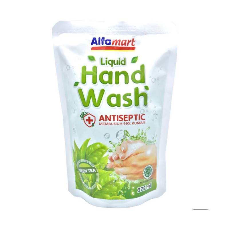 Alfamart Hand Wash Antiseptic Green Tea 375 ml 